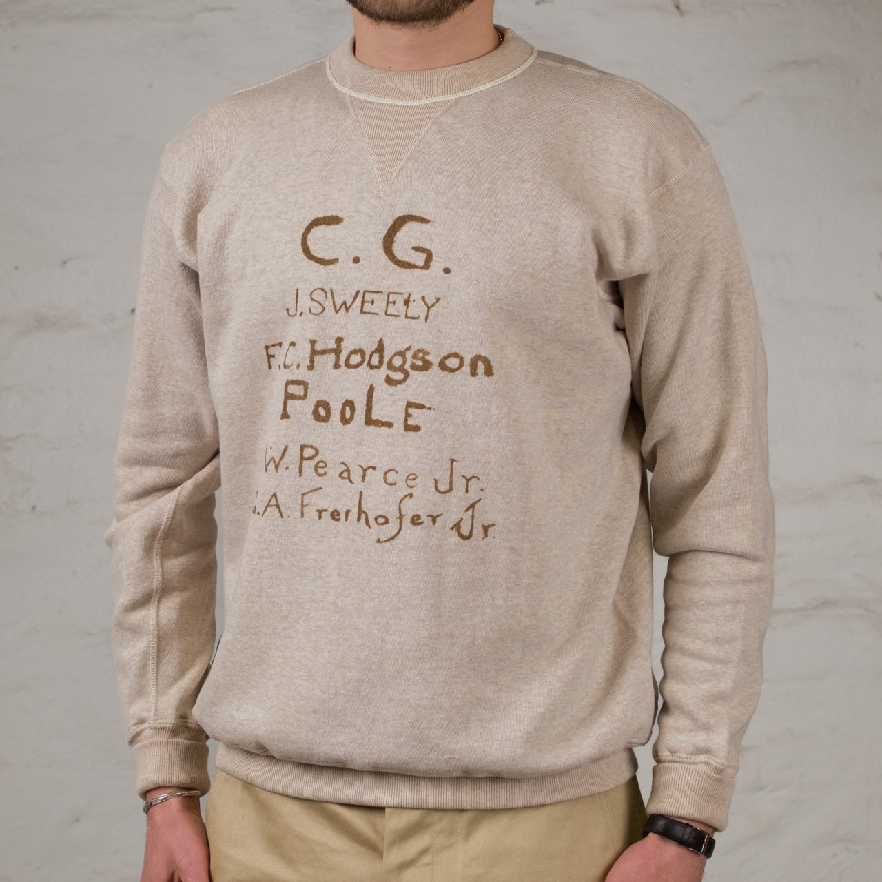 Freedom Sleeve Sweatshirt C.G. Oatmeal