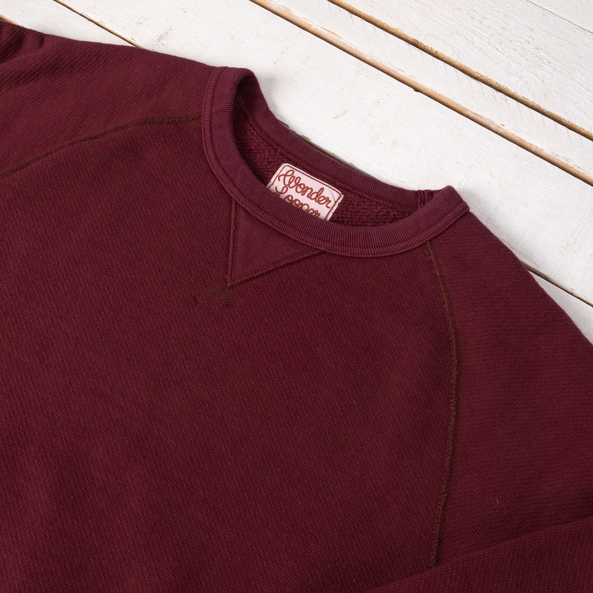 Double Heavyweight Pullover Crewneck Burgundy
