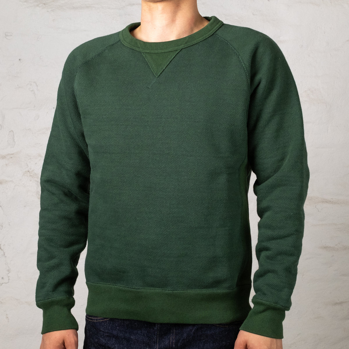 Double Heavyweight Pullover Crewneck Racing Green