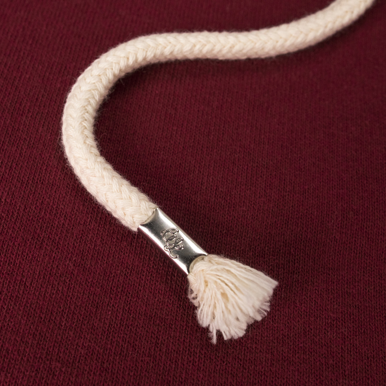 Zip Hoodie Super Looper French Terry Burgundy