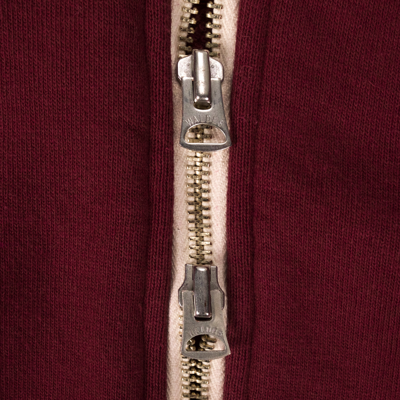 Zip Hoodie Super Looper French Terry Burgundy