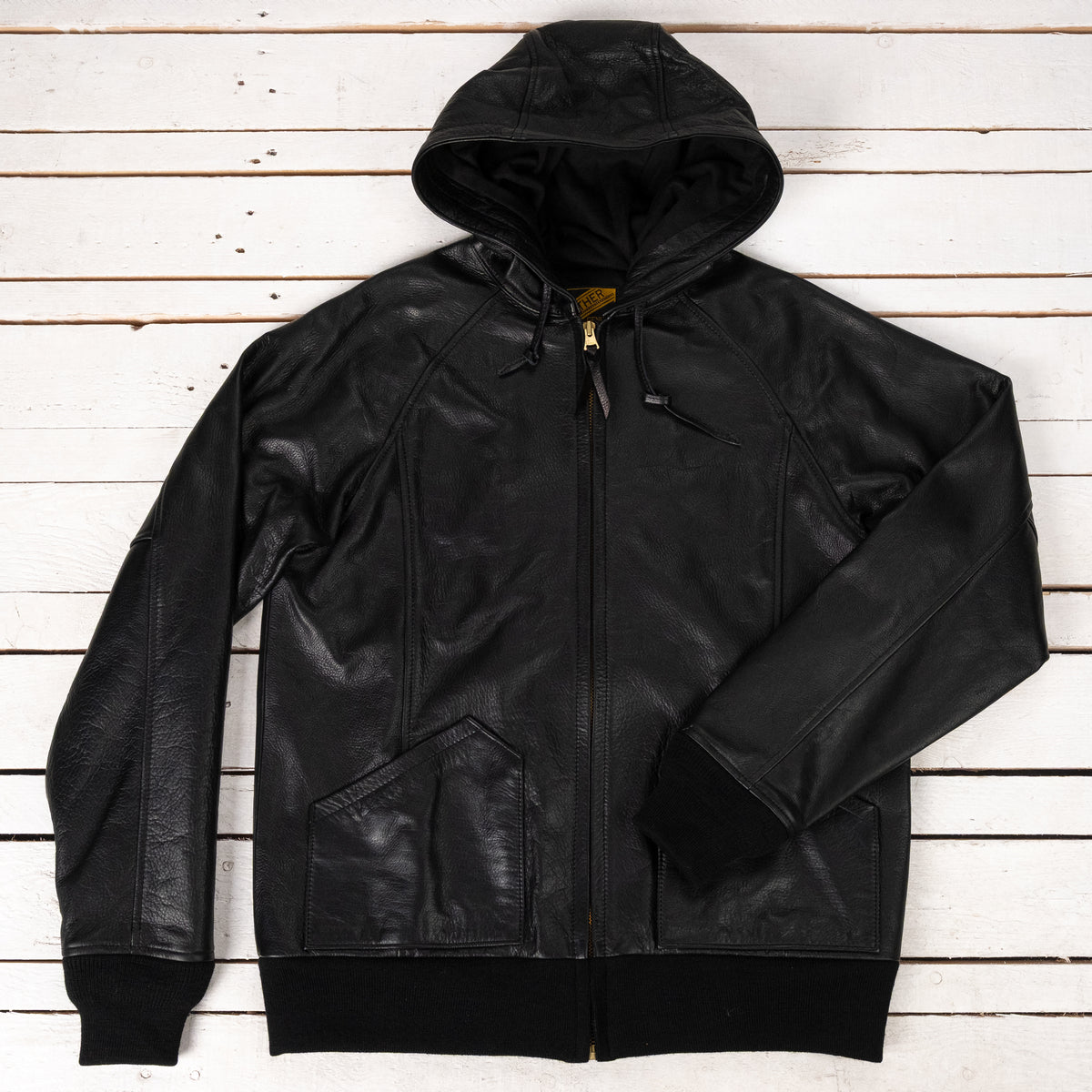 Steer Oil Hooded Parka Black