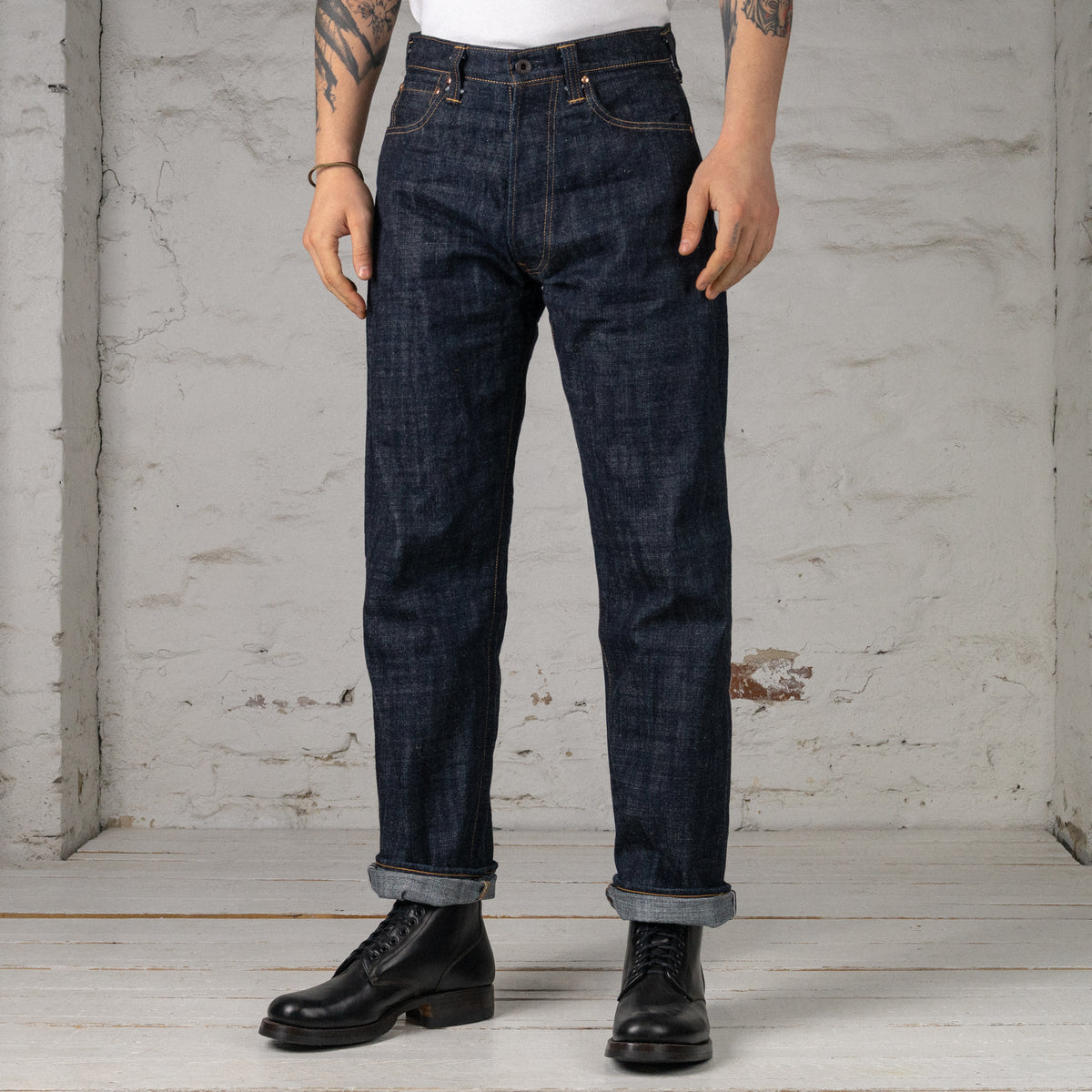 Lot.1991 No.0 Jean droit Beast Classic 15 oz. Indigo Heavy Slub
