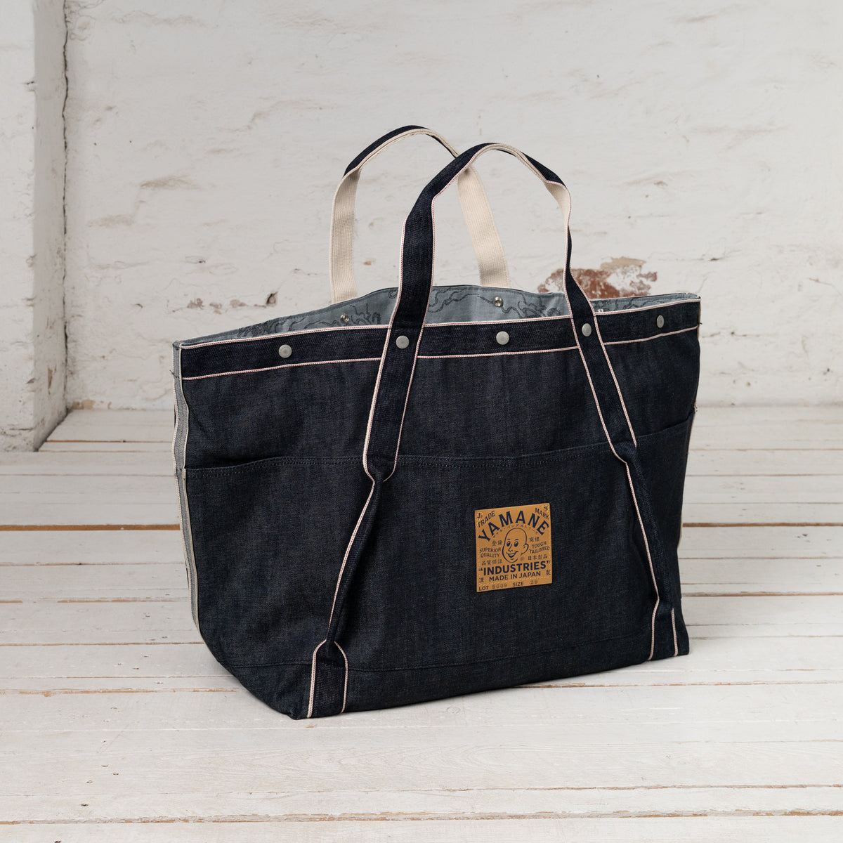 Lot.9009 Sac cabas géant en denim 29" Indigo