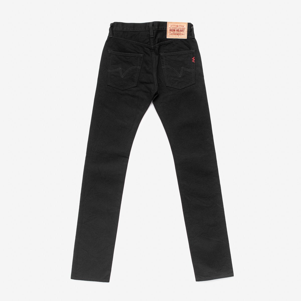 IH-777S-142bb 14oz Slim Tapered Black/Black