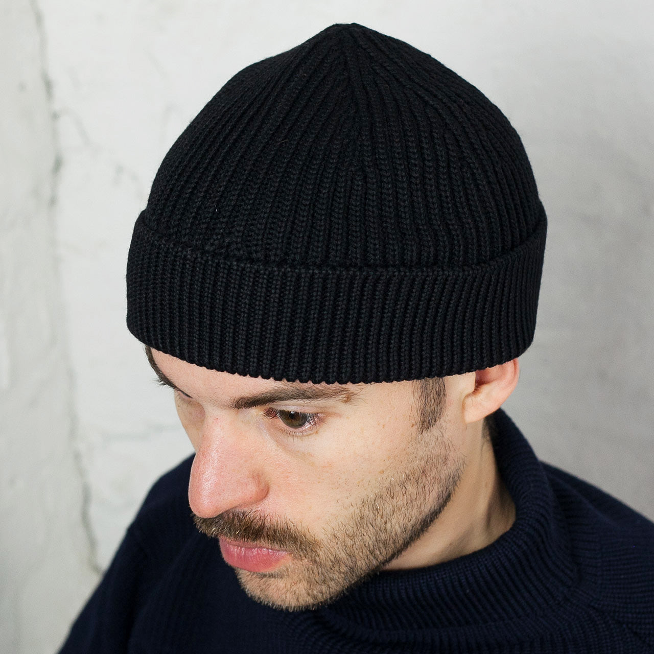 Andersen-Andersen Beanie Medium Schwarz, Ansicht am Model