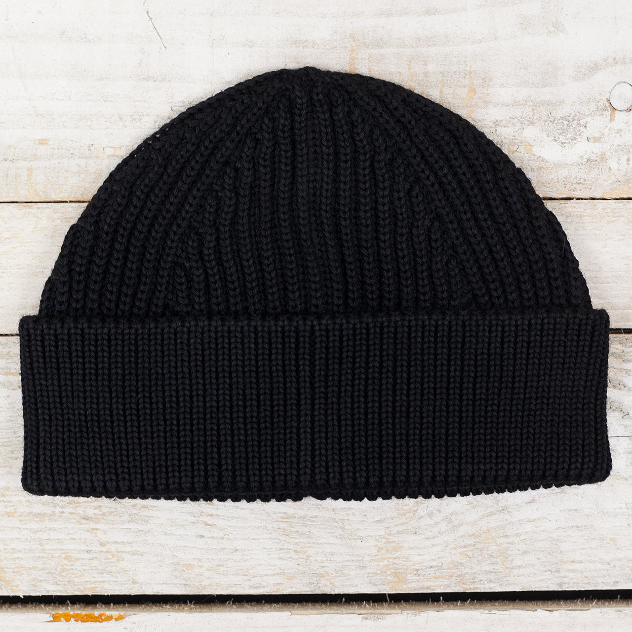 Andersen-Andersen Beanie Short Schwarz flach liegend