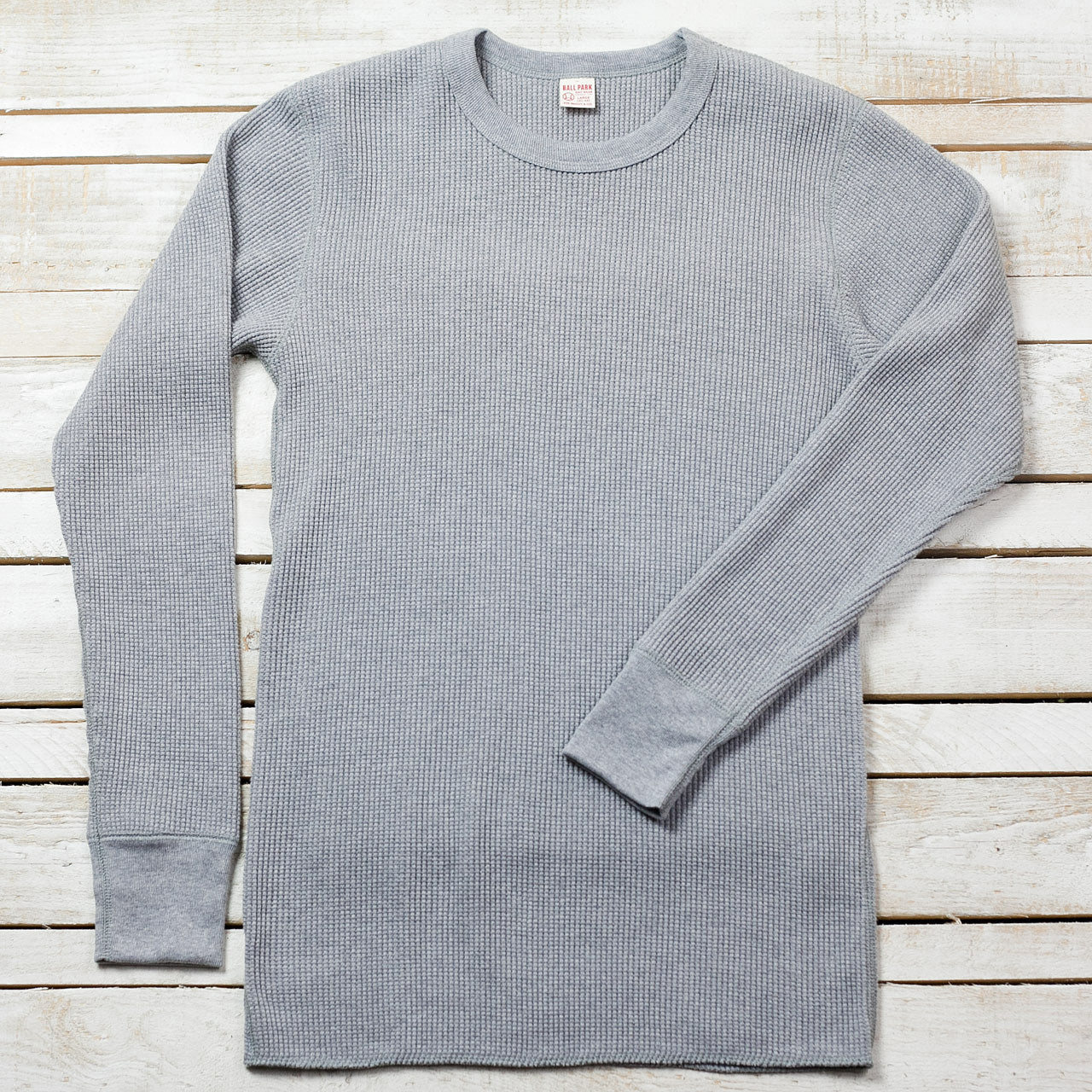 Waffle Thermal Longsleeve Grau