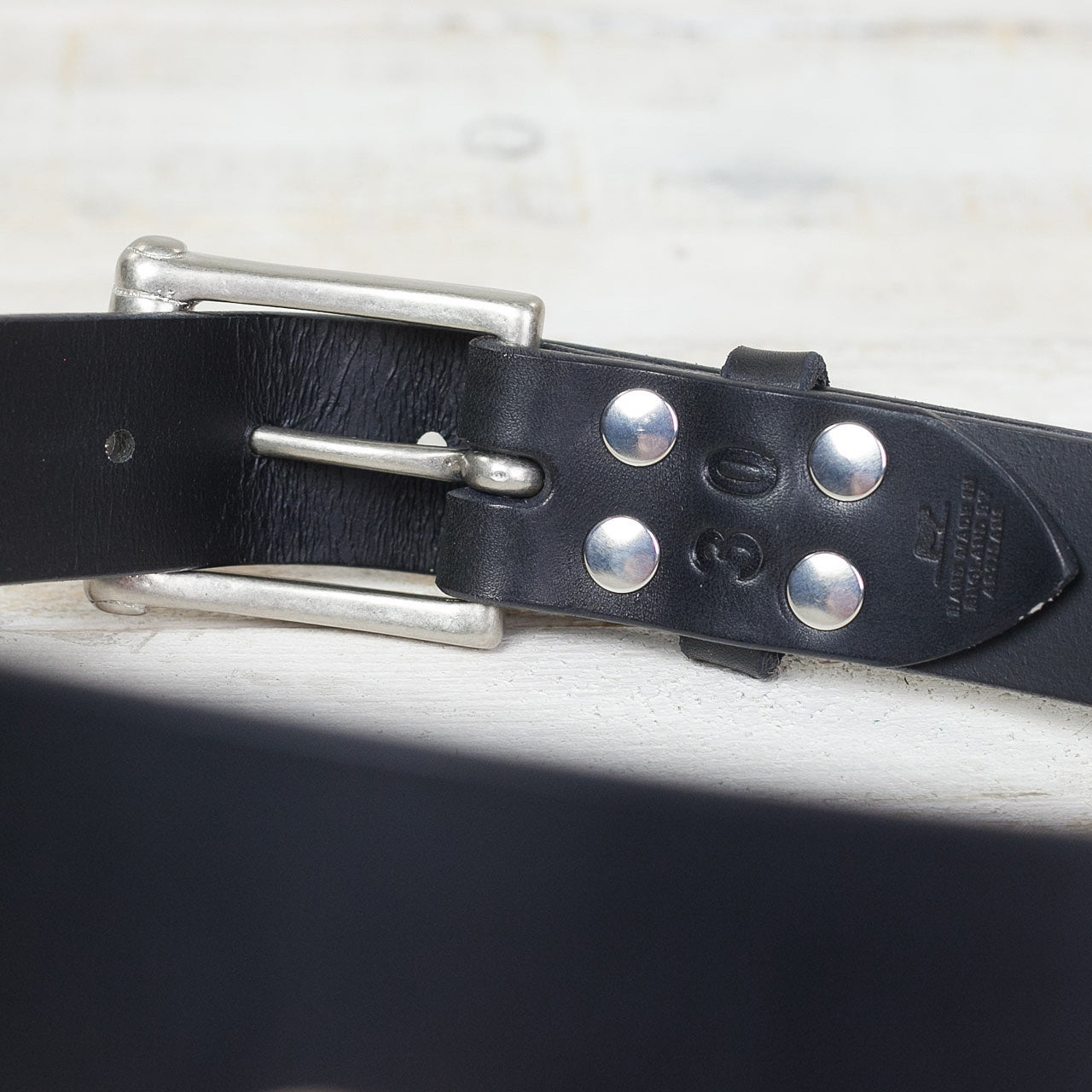 Gürtel Garrison Schwarz/Nickel