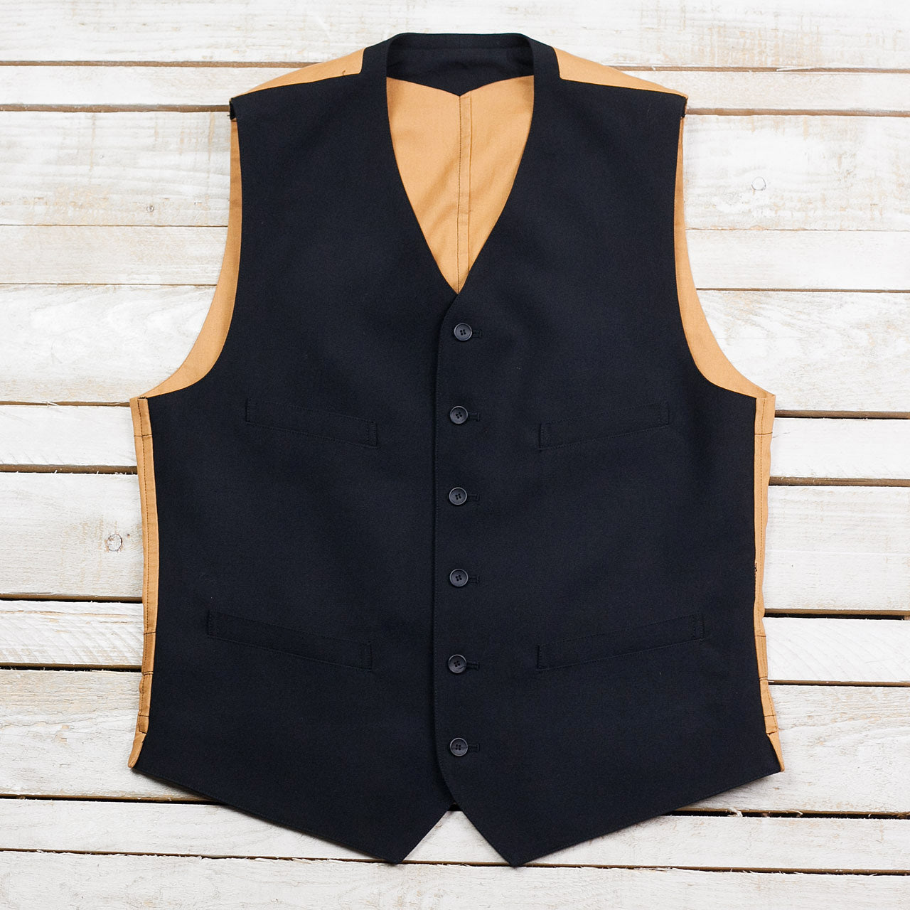 Army Serge Butler Vest Schwarz
