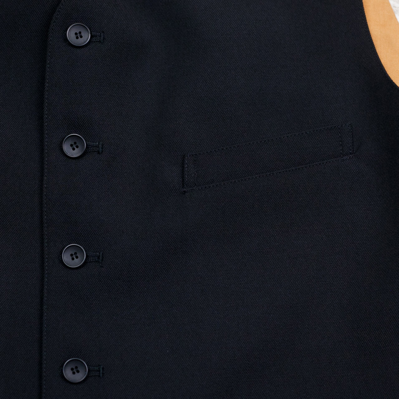 Army Serge Butler Vest Schwarz