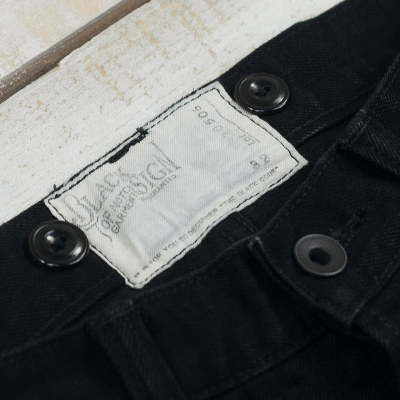 15oz Black Denim Vocalion