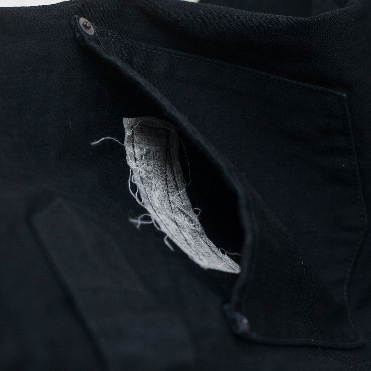 15oz Black Denim Vocalion