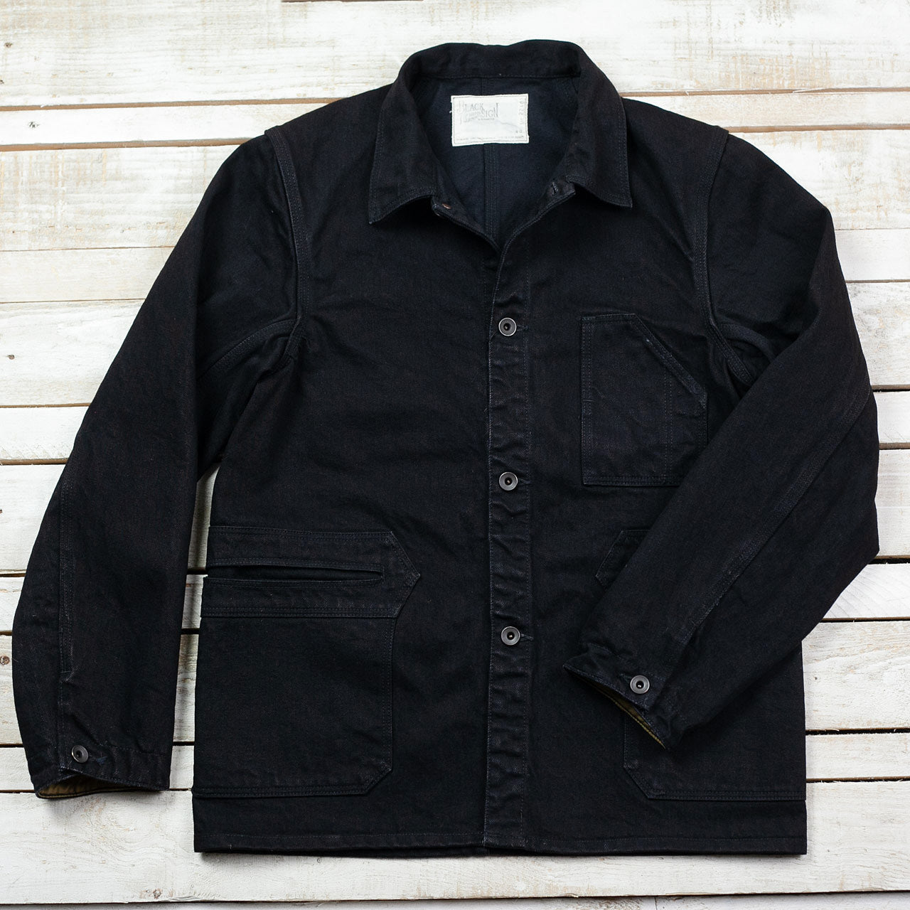 15oz Black Denim Delta Jacket