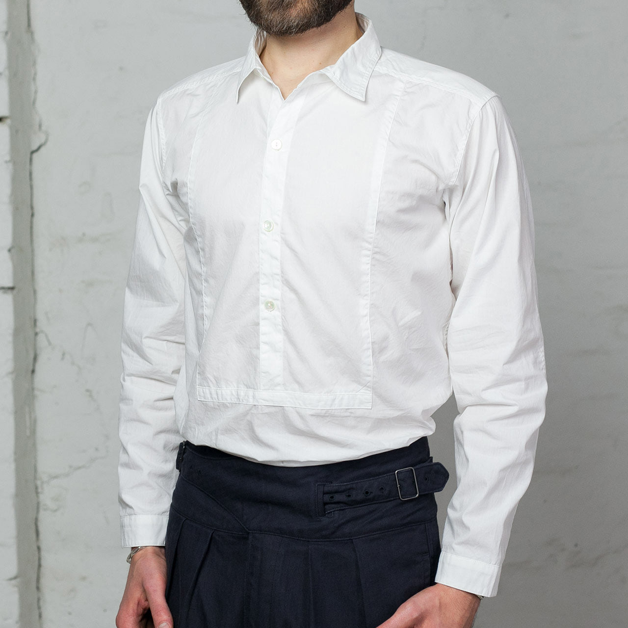 Cotton Broad Homestead Shirt Weiß