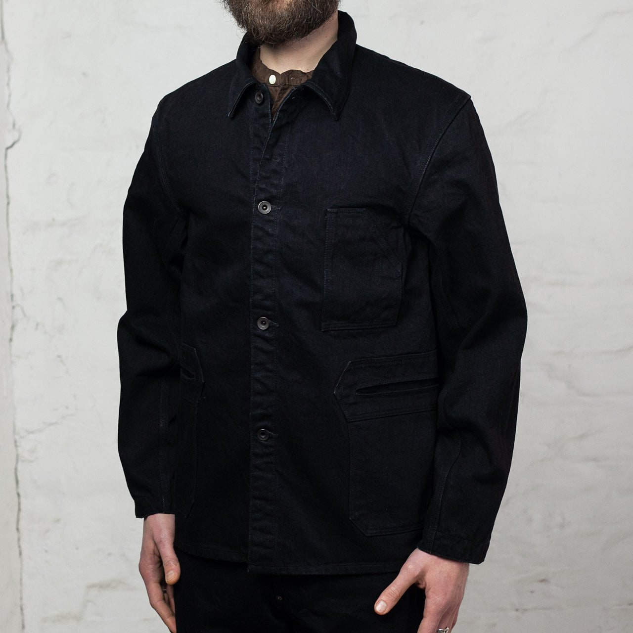 15oz Black Denim Delta Jacket
