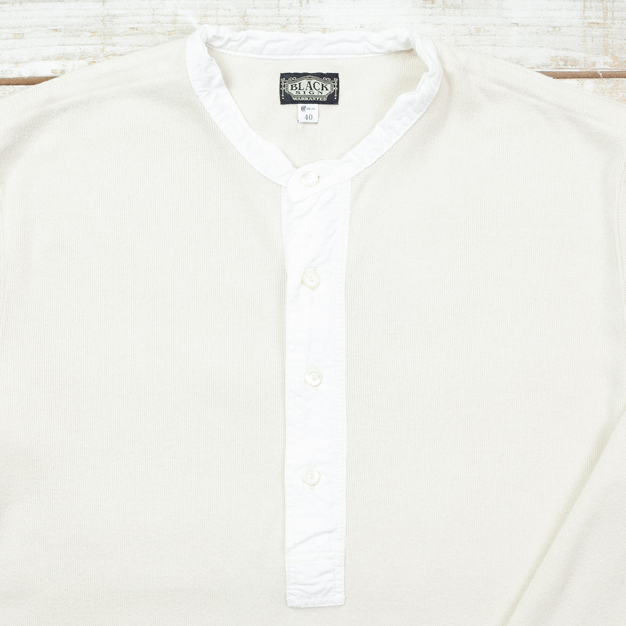 Henley Neck Amish Under Wear Beige