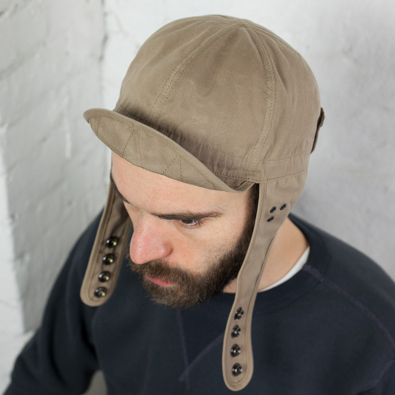Paraffin Weather Aviator Cap Beige