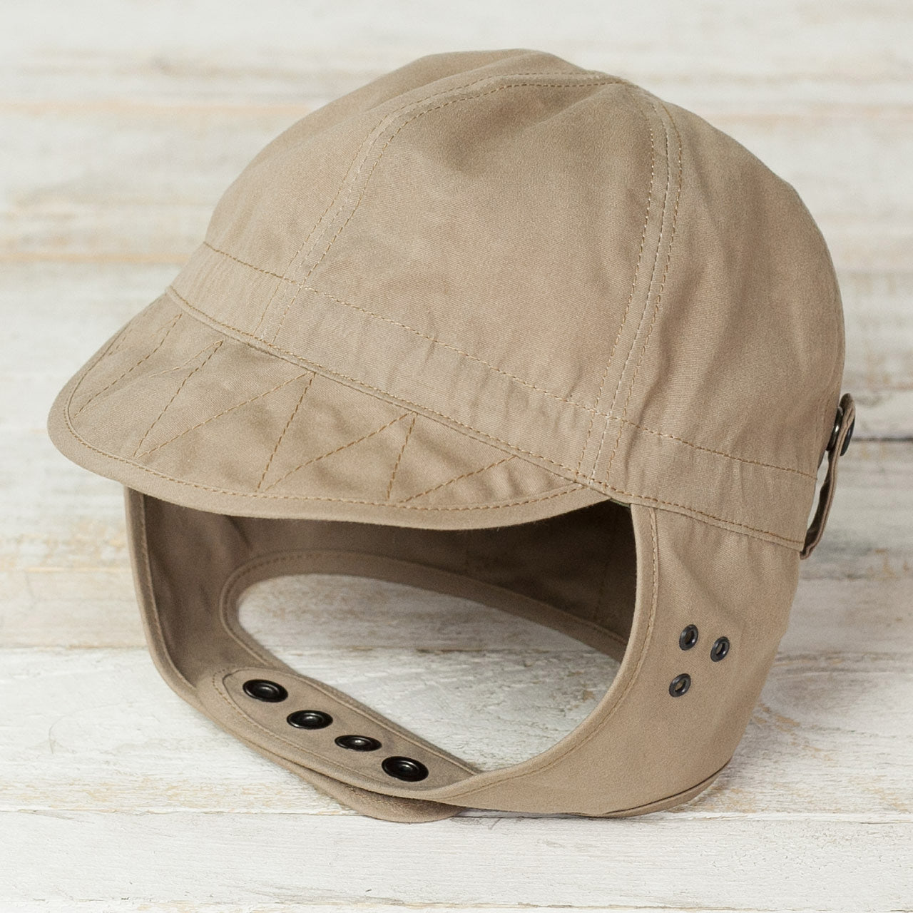 Paraffin Weather Aviator Cap Beige