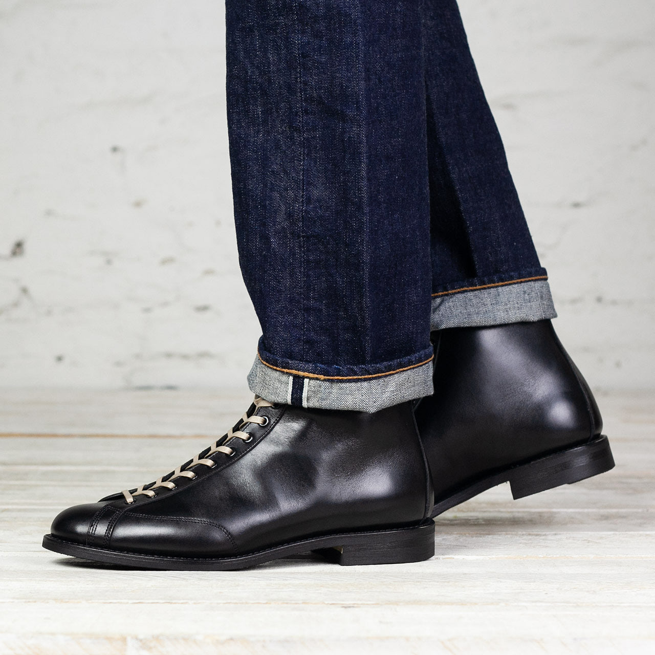 "The Henry" Boot Kalbsleder Schwarz