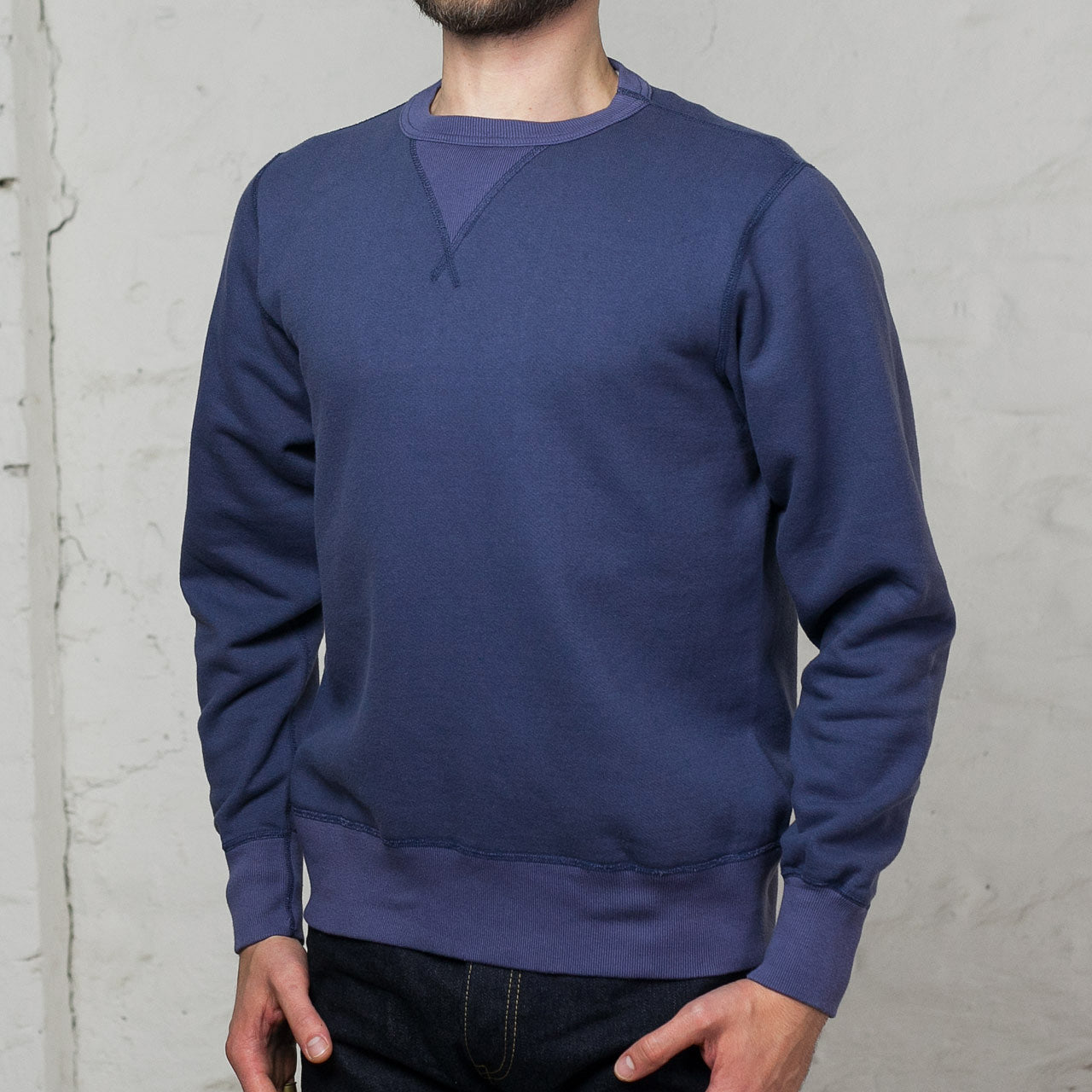 BR65622 Set-In Crew Sweat Navy