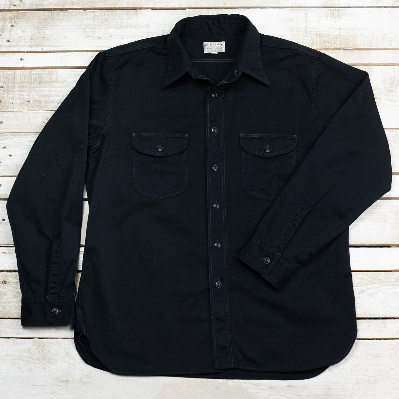 BR29174 HBT Work Shirt Schwarz