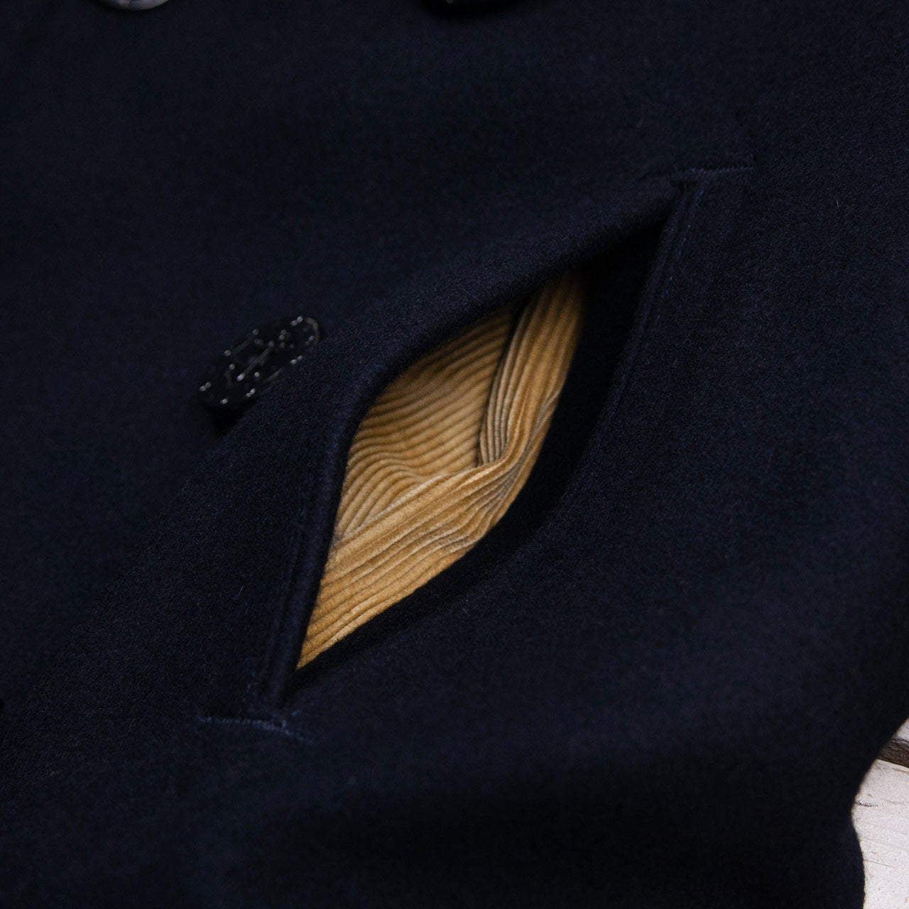 BR14146 US Navy Pea-Coat Long Navy