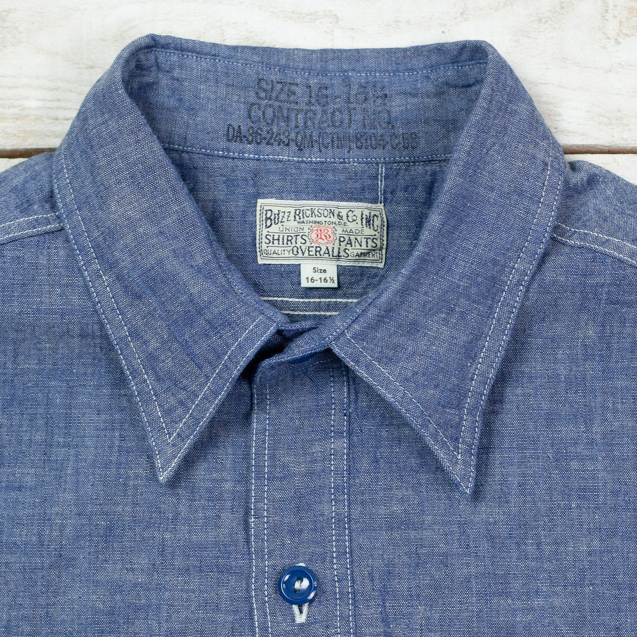 BR35856 Chambray Work Shirt Kurzarm