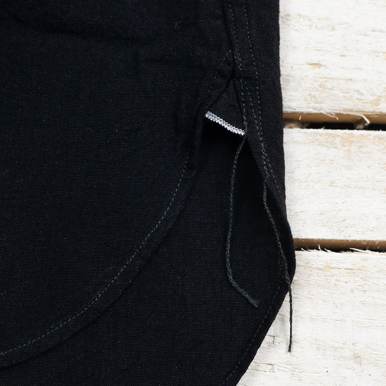 William Gibson Chambray Work Shirt Schwarz