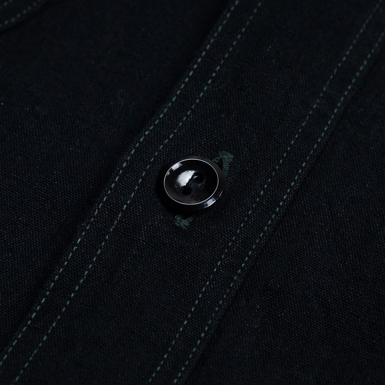 William Gibson Chambray Work Shirt Schwarz