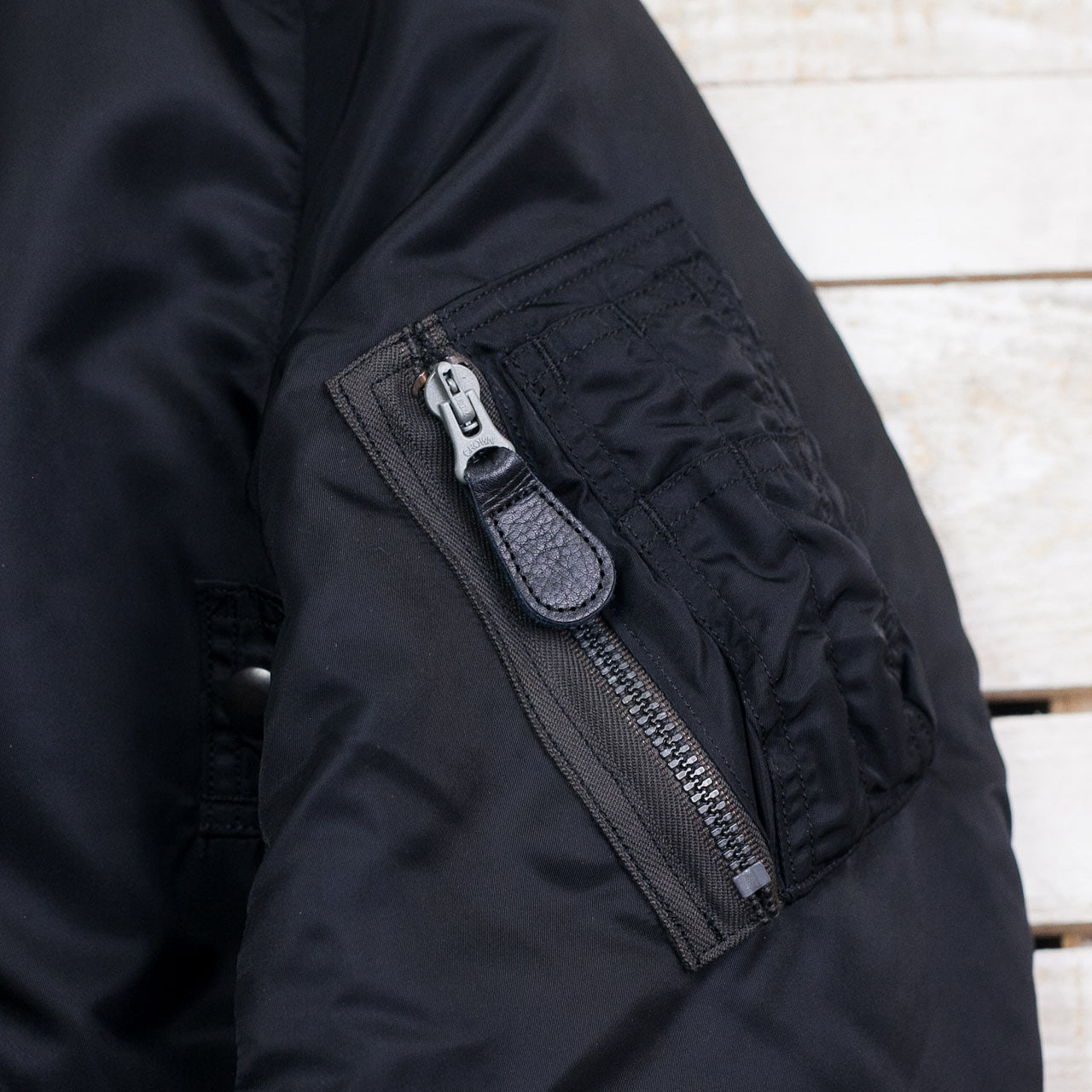 William Gibson MA-1 Jacket Slender Regular Schwarz