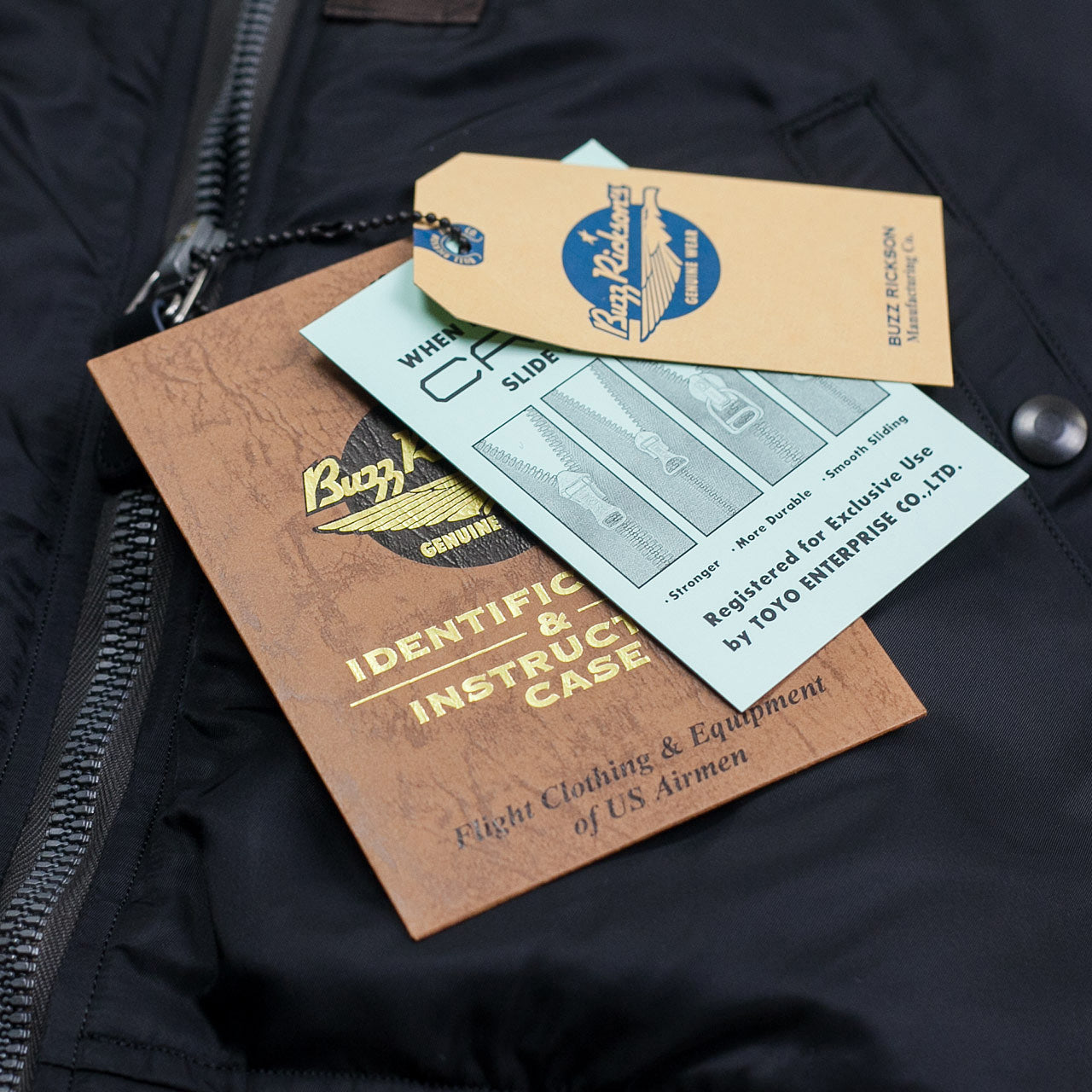 William Gibson MA-1 Jacket Slender Regular Schwarz