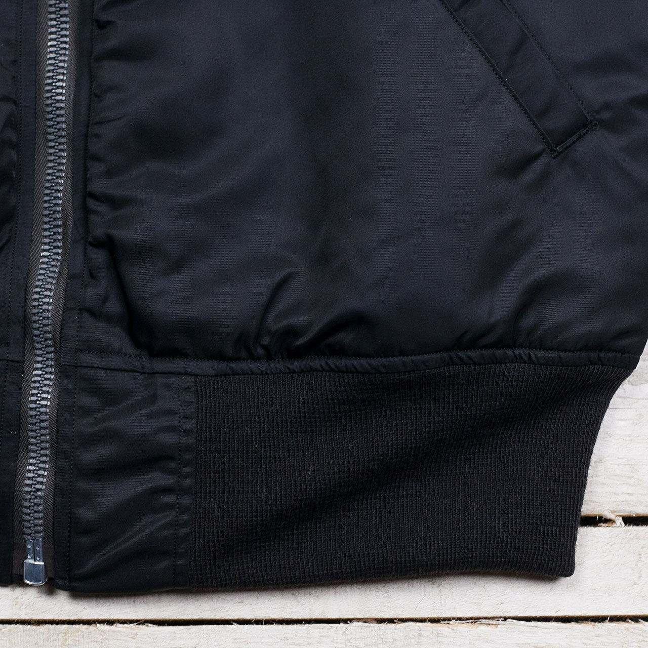 William Gibson MA-1 Jacket Slender Regular Schwarz