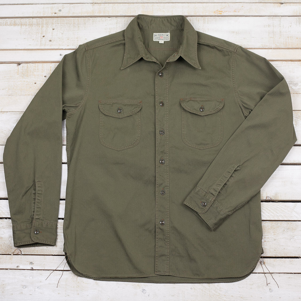 BR26081 HBT Work Shirt Oliv
