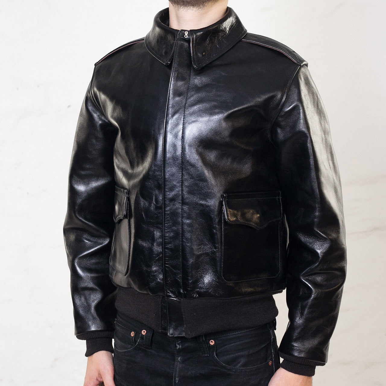 William Gibson A-2 Jacket Schwarz