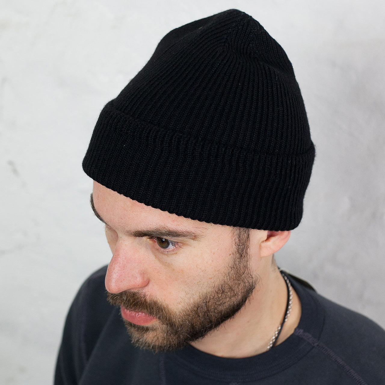 William Gibson A-4 Knit Cap Schwarz