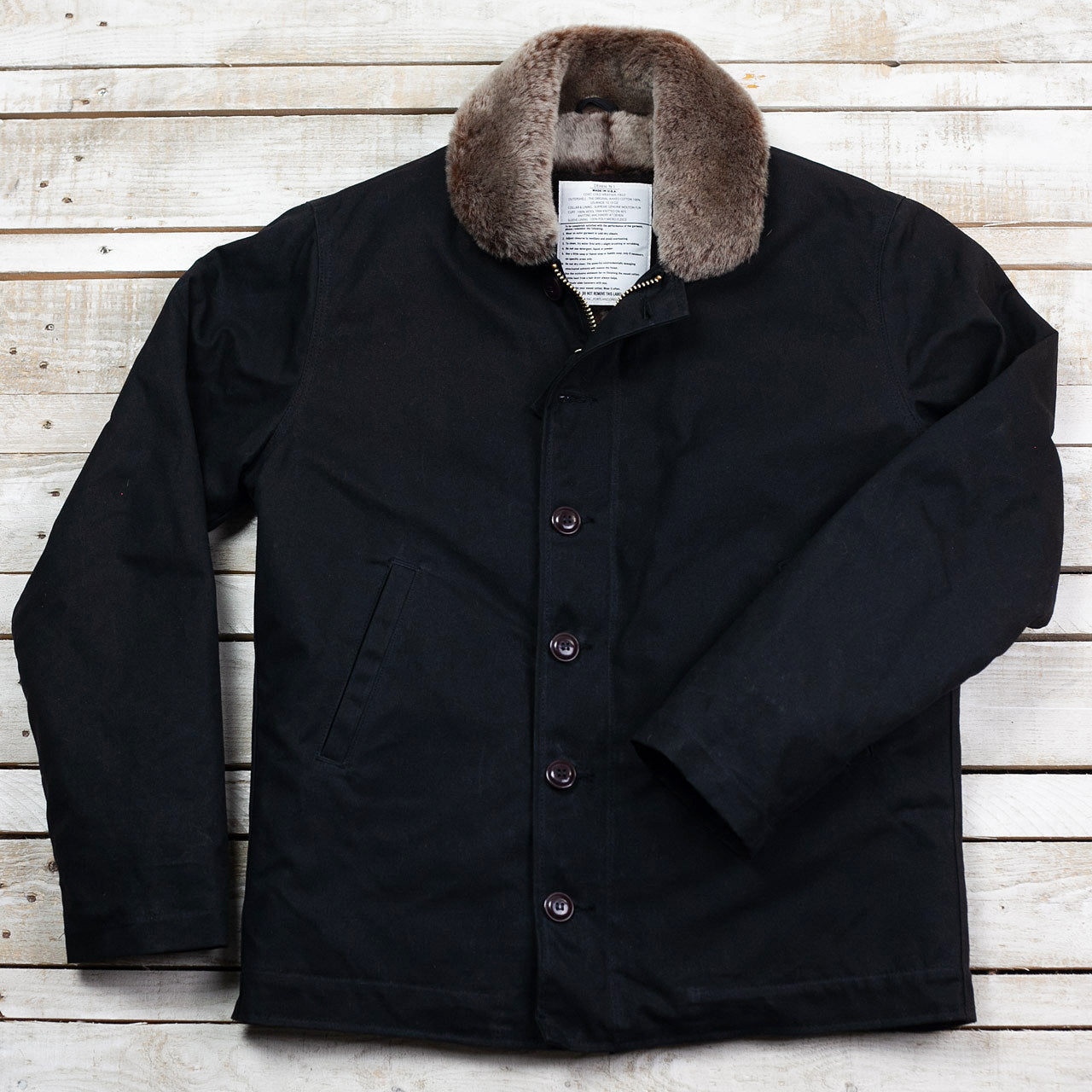 N-1 Deck Jacket Black Kodiak