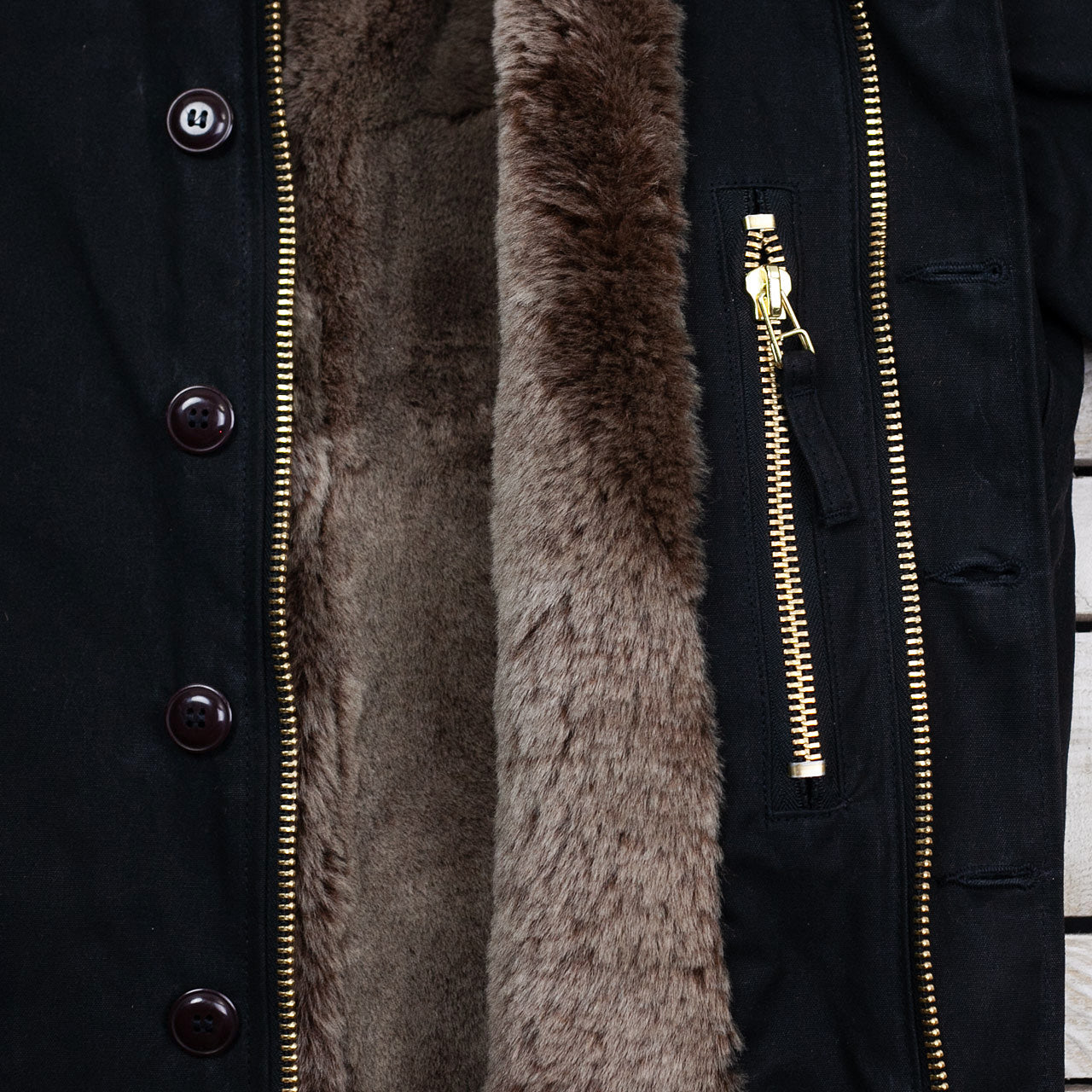 N-1 Deck Jacket Black Kodiak