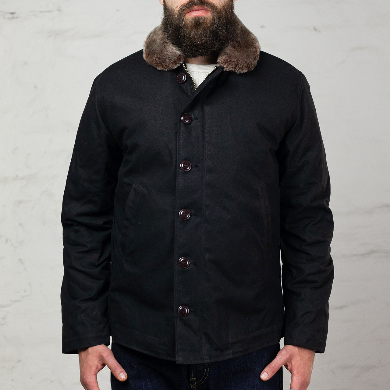 N-1 Deck Jacket Black Kodiak