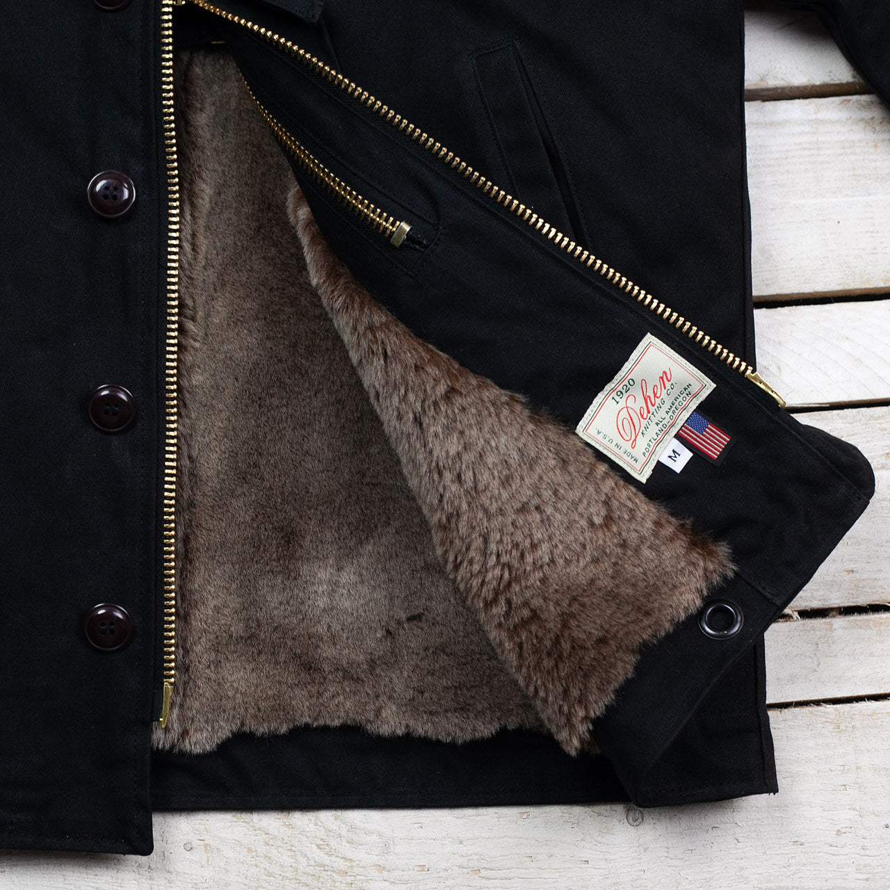 N-1 Deck Jacket Black Kodiak