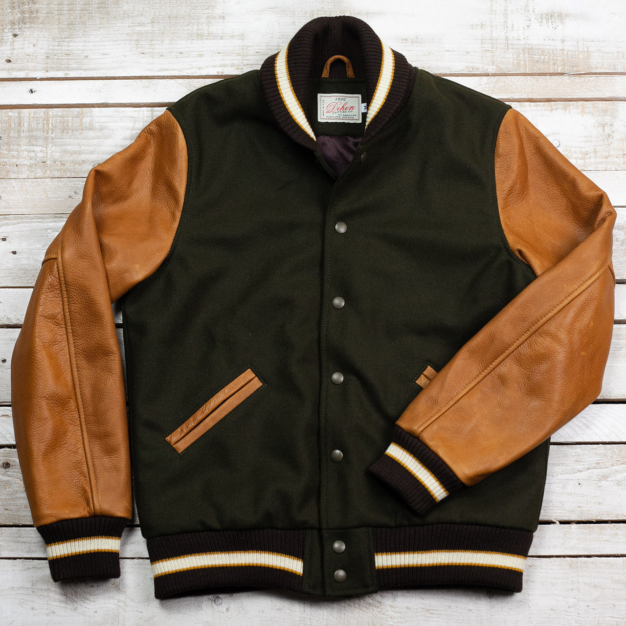 Varsity Jacke Loden / Rust