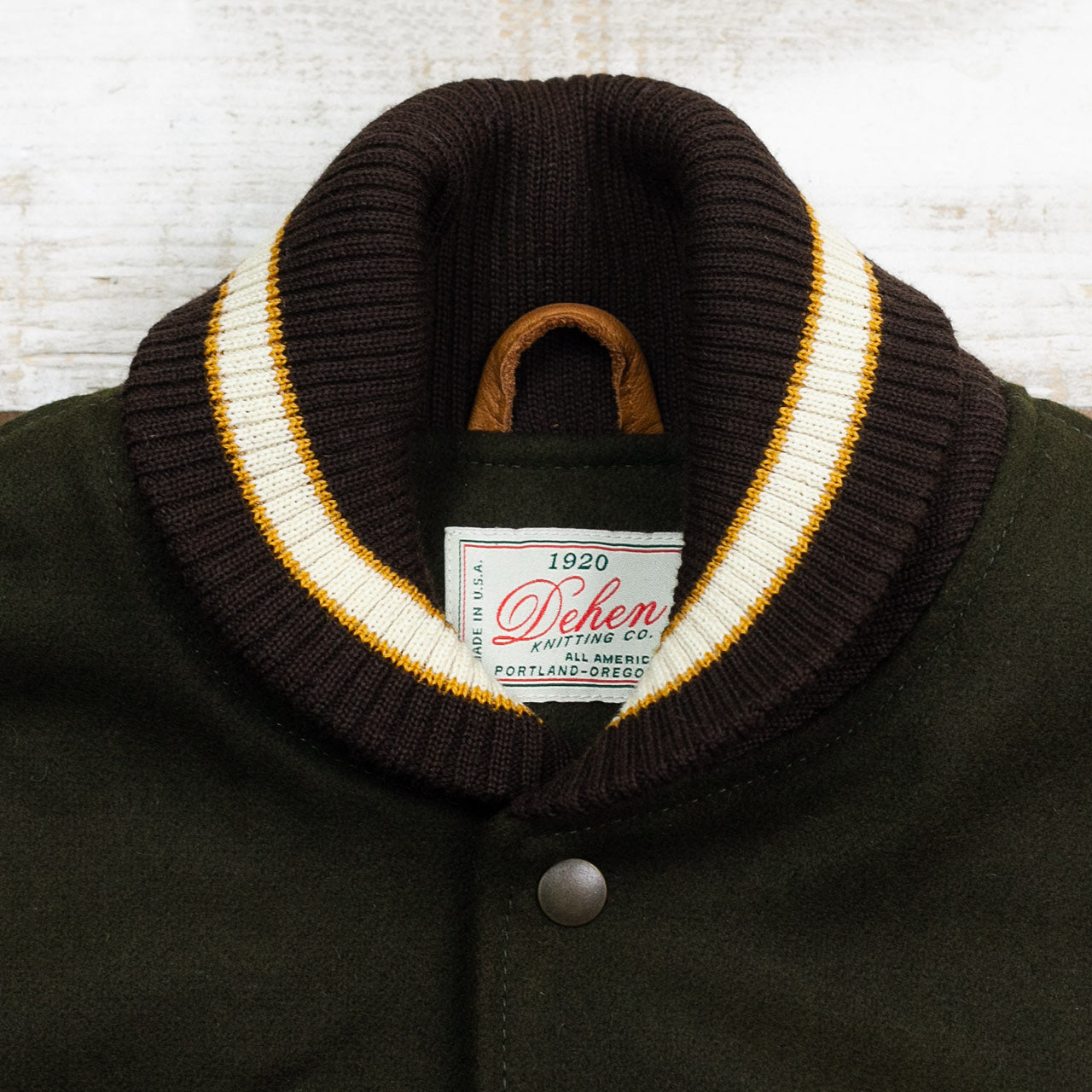 Varsity Jacke Loden / Rust