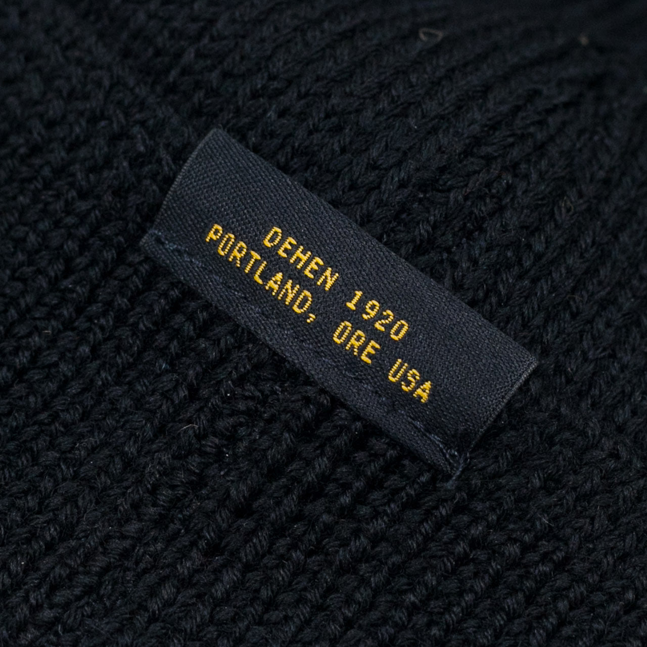 Wool Knit Watch Cap Schwarz