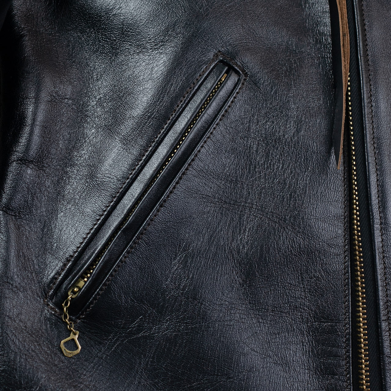 Pferdelederjacke "Innovator" Schwarz