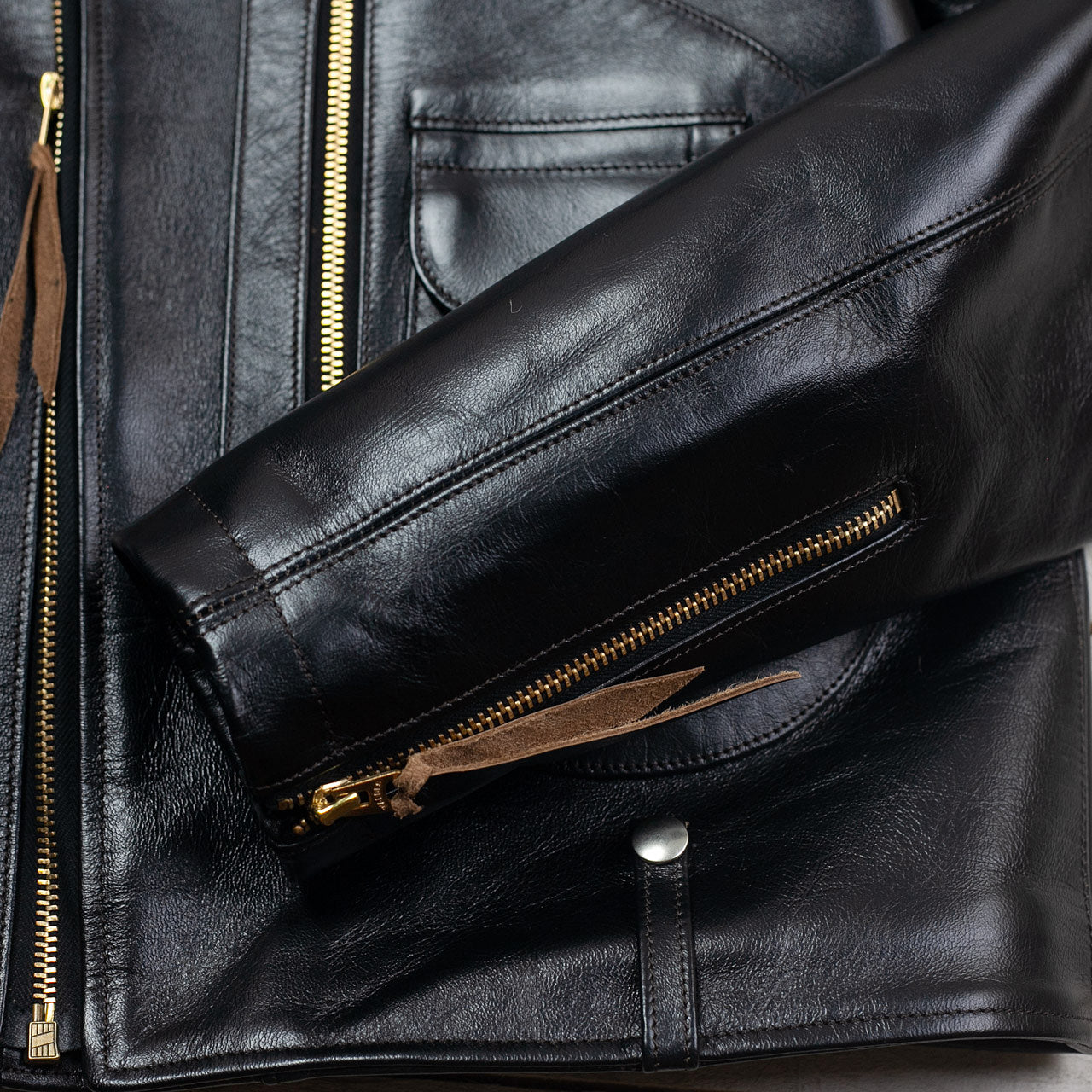 Pferdelederjacke "Innovator" Schwarz