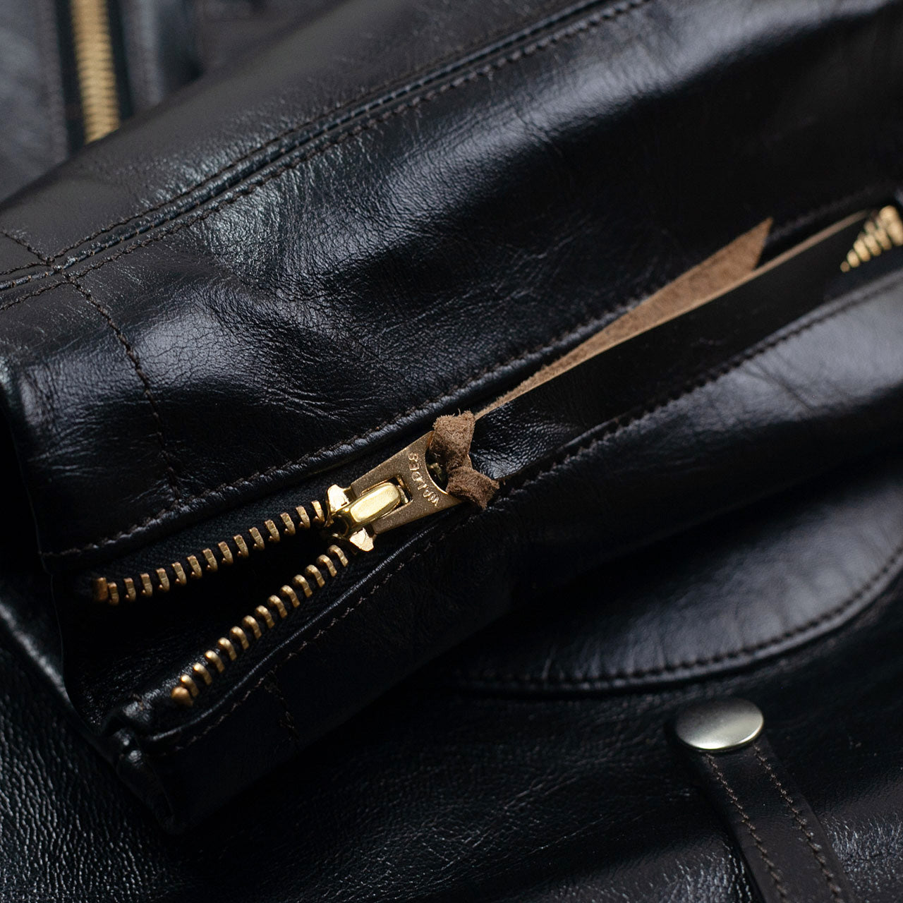 Pferdelederjacke "Innovator" Schwarz