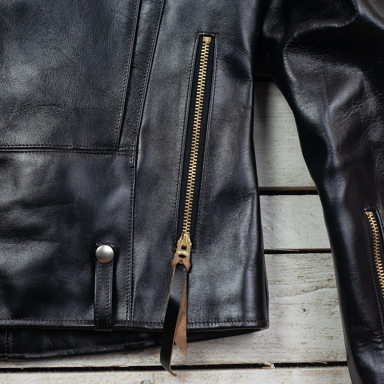 Pferdelederjacke "Innovator" Schwarz