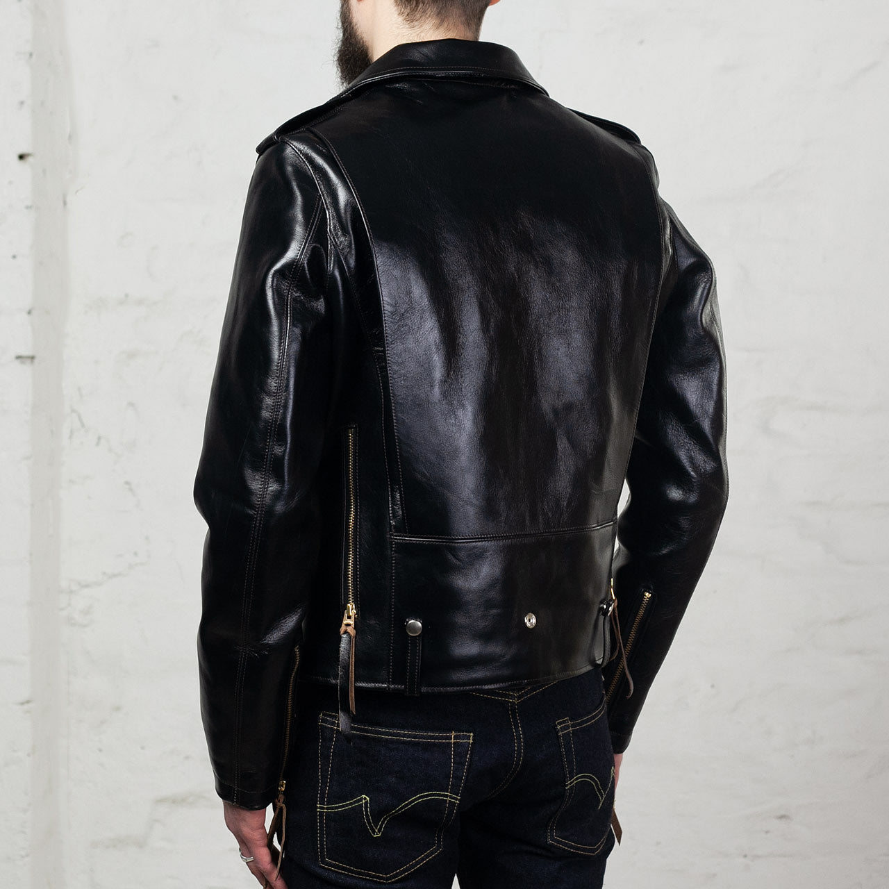 Pferdelederjacke "Innovator" Schwarz