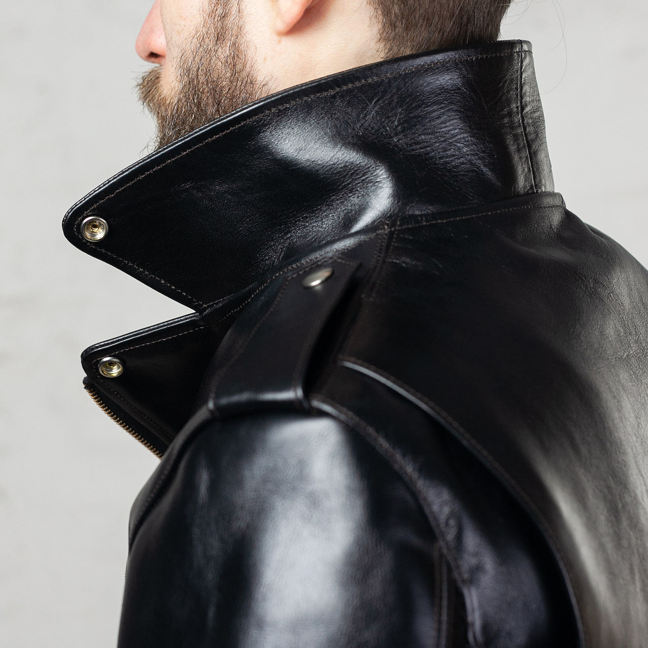 Pferdelederjacke "Innovator" Schwarz