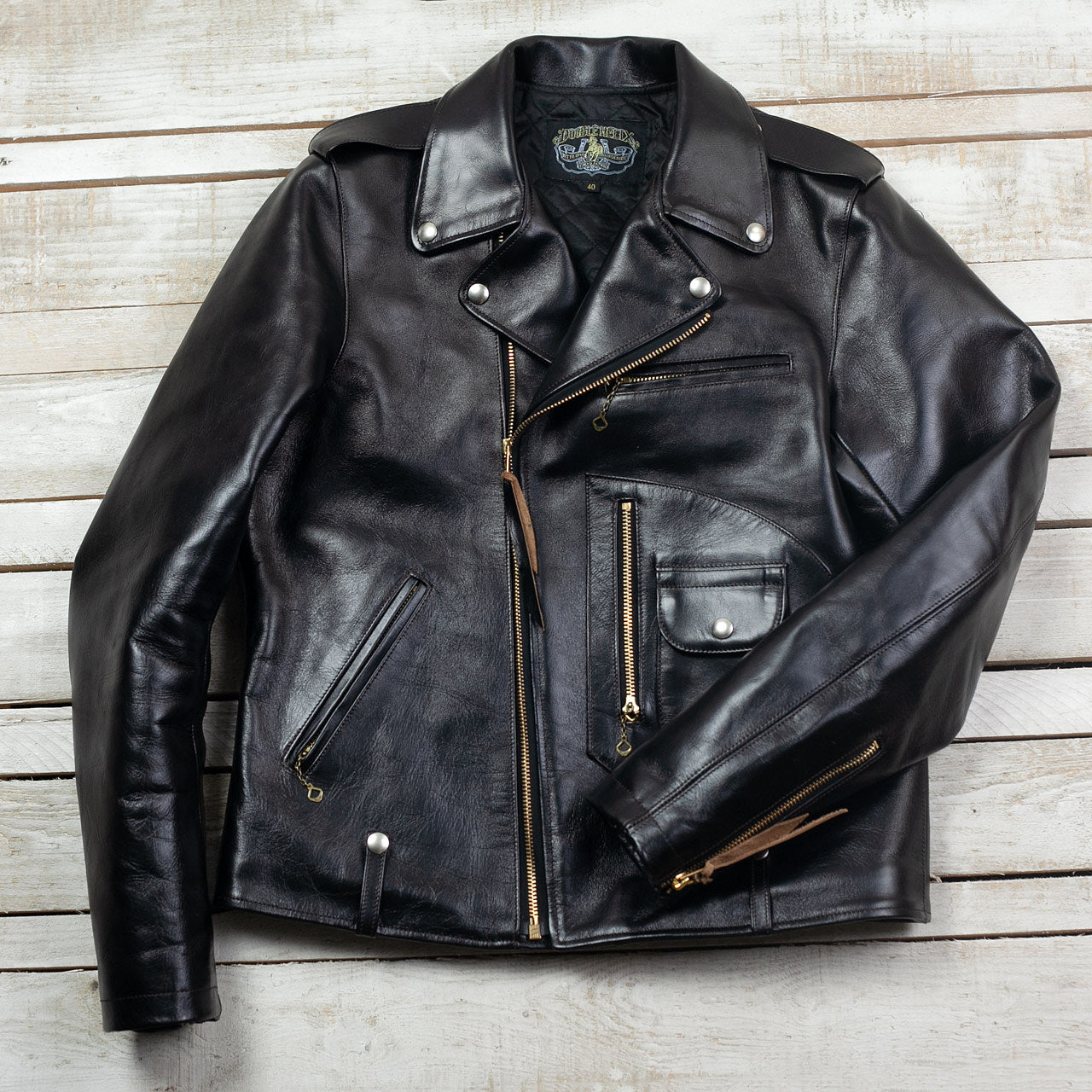Pferdelederjacke "Innovator" Schwarz
